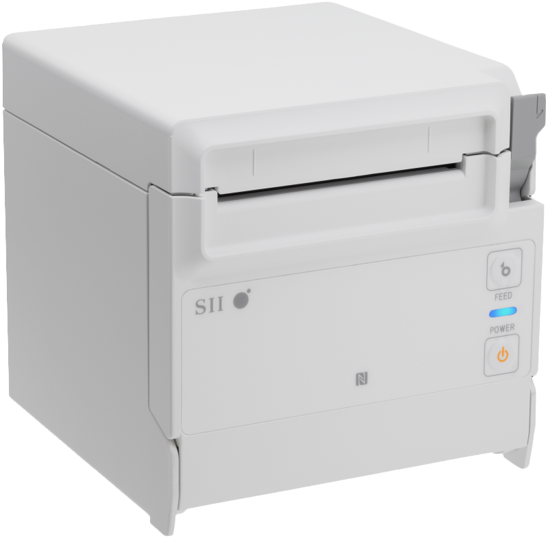 Cash register printer/receipt printer Seiko RP-F10, LAN/USB-A, white (light gray) (RP-F10-W27J1-3 10819)