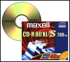 Maxell CD-R 700Mb 52x Spindle, Printable , 50 in pack