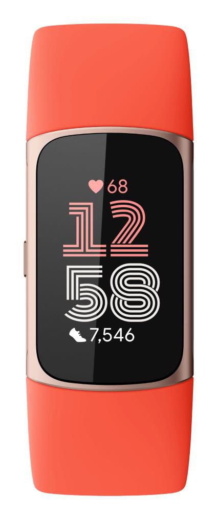 Fitbit Coral / Champagne Gold Aluminium, AMOLED, Corning Gorilla Glass 3, NFC, Lithium-polymer