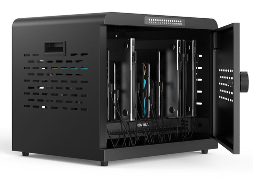 CHARGING AND LOCKING CABINET F/ 16 NOTEBOOKS AND TABLETS EU PLUG