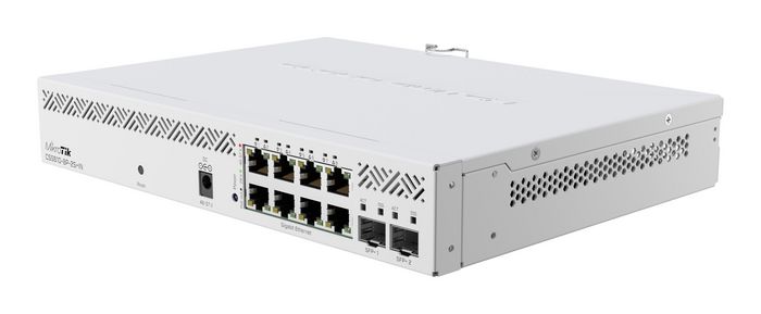 MikroTik 8 x 10/100/1000 ethernet ports, 2 x SFP+ ports, SwitchOS Lite, White