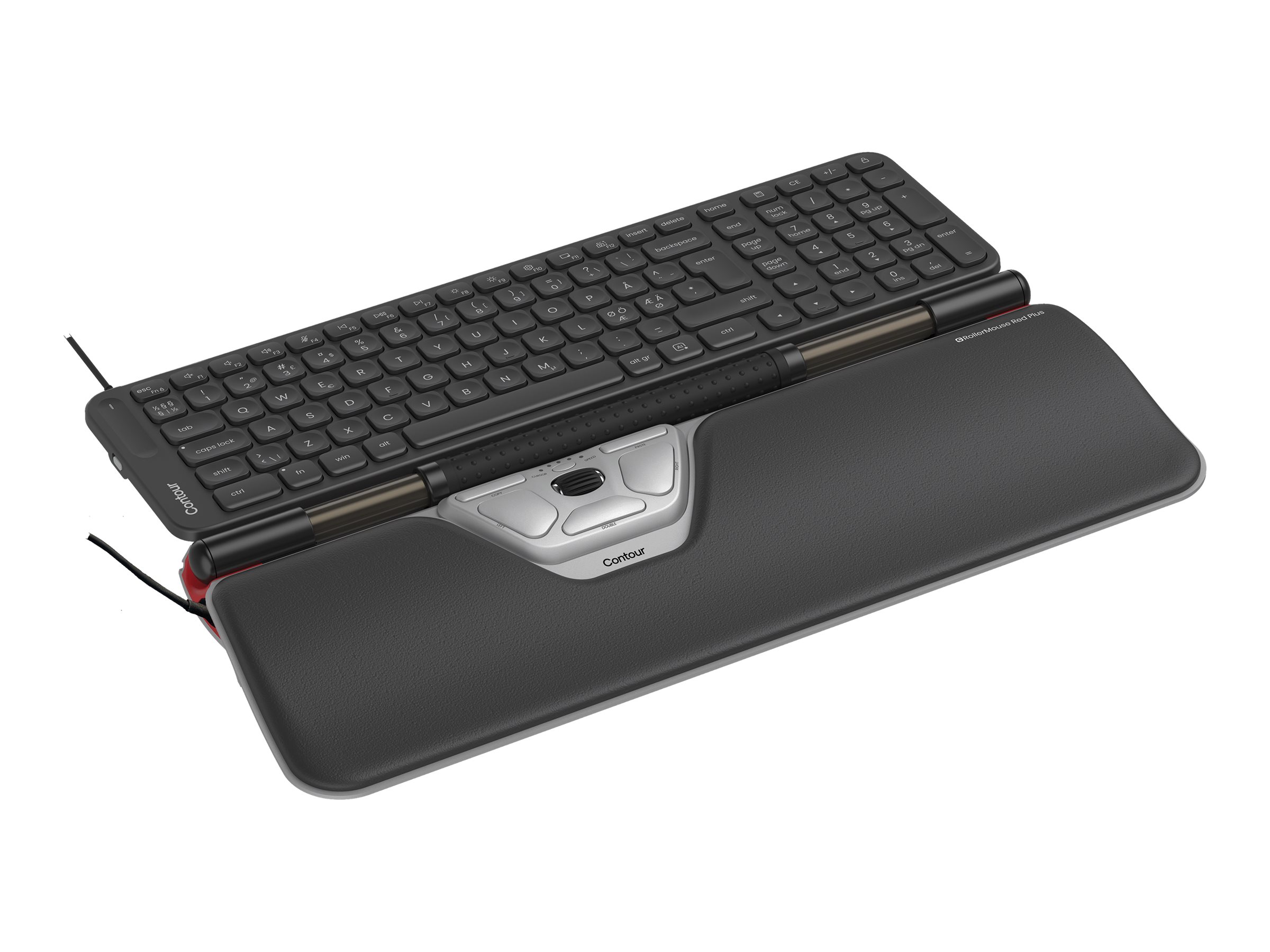 Contour Design Contour RollerMouse Red Plus & Balance Mid-Size Keyboard Combo, Wired, PN Layout