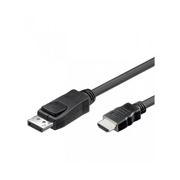 Techly DisplayPort / HDMI, M/M, 2 m, 10.8 Gbps, Black