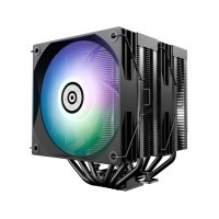ENERMAX ETS-TD60D-ARGB Dual-Tower digitale Statusanzeige 2x 120mm PWM Lüfter FDB Lager 1x ARGB TDP 250W+ 6x 6mm heatpipes