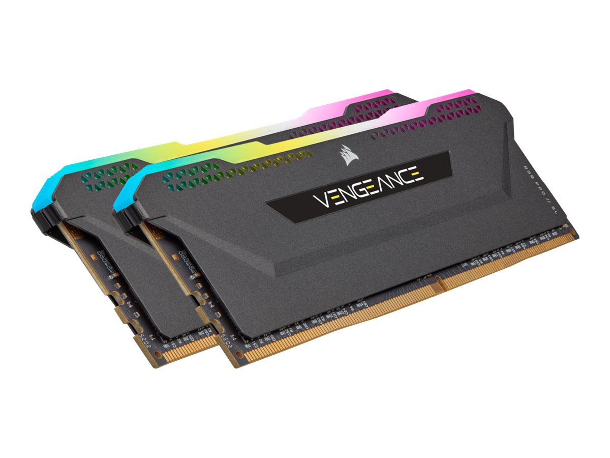CORSAIR DDR4 32GB 2x16GB 3200MHz DIMM CL16 VENGEANCE RGB Pro SL Black 1.35V XMP 2.0