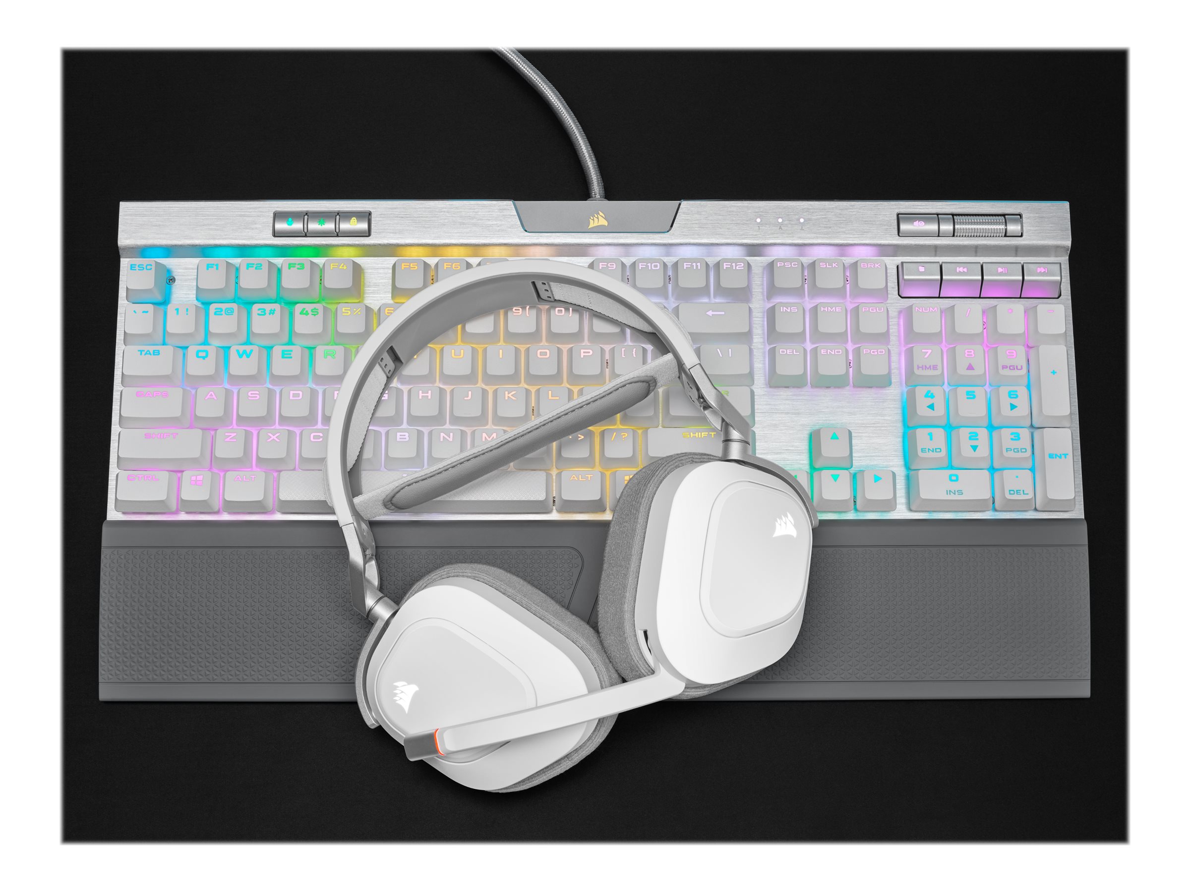 CORSAIR HS80 RGB Wireless Headset White