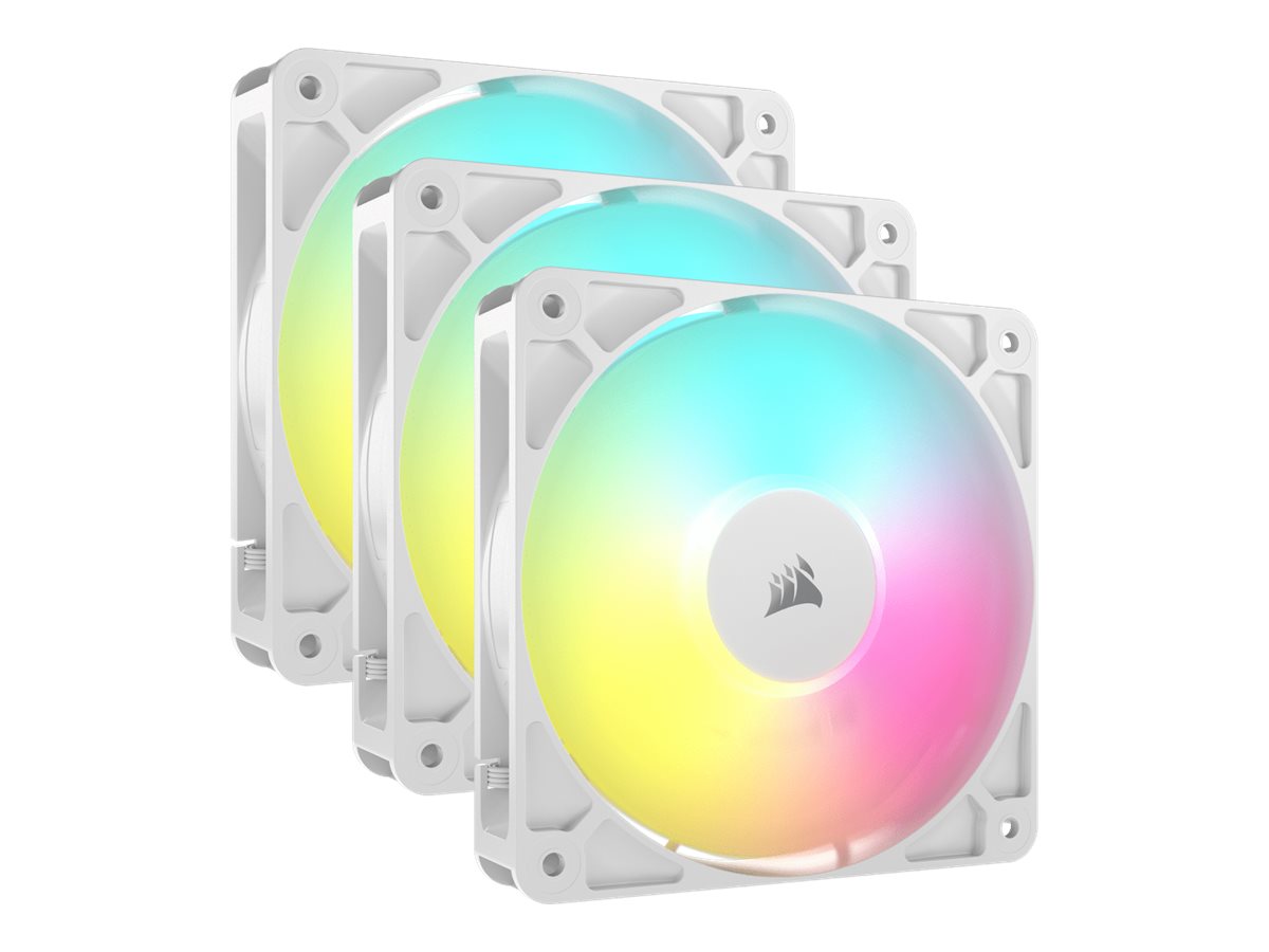 CORSAIR RS120 ARGB White 120mm Fan Triple Pack