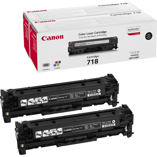 CRG 718 BLACK CARTRIDGE 6800P 718 BK VP (2PK)
