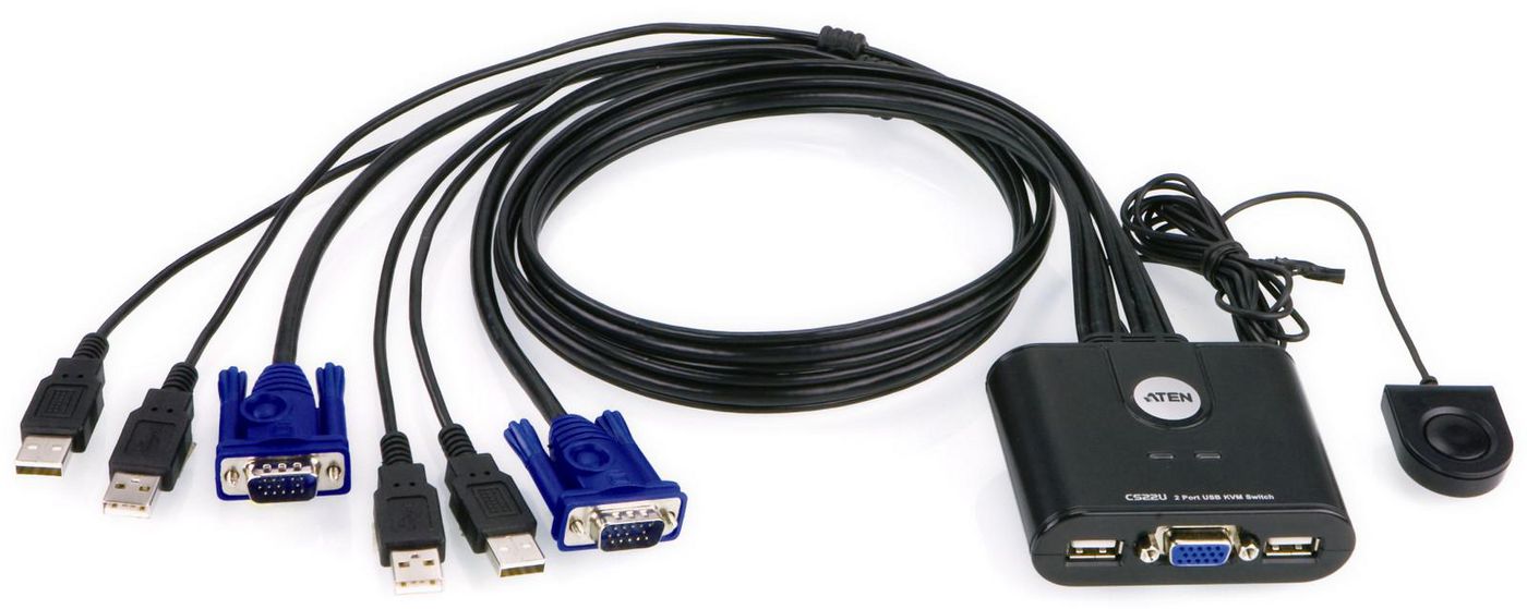 ATEN 2-Port USB VGA KVM Switch