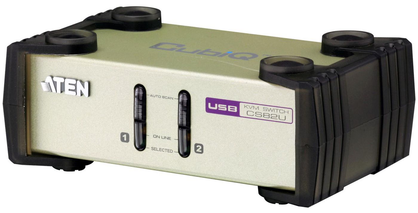 ATEN 2-Port USB - PS/2 VGA KVM Switch (KVM Cables included)
