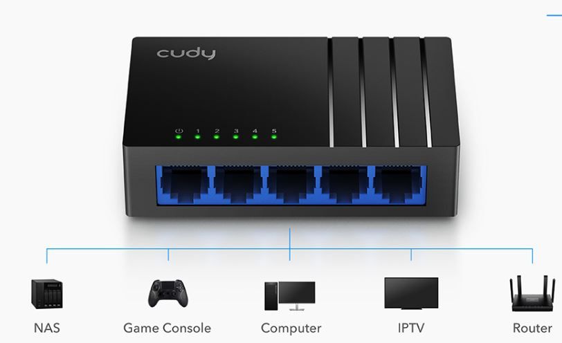 Cudy 5Port Gigabit Desktop  Switch GS105D