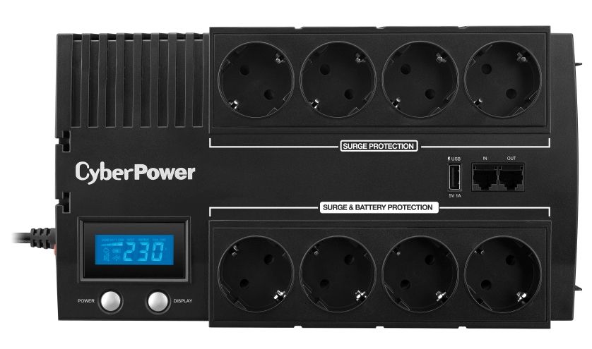 CyberPower USV, BRICs-Serie, Line-Interactive, 700VA/420W, LCD, USB