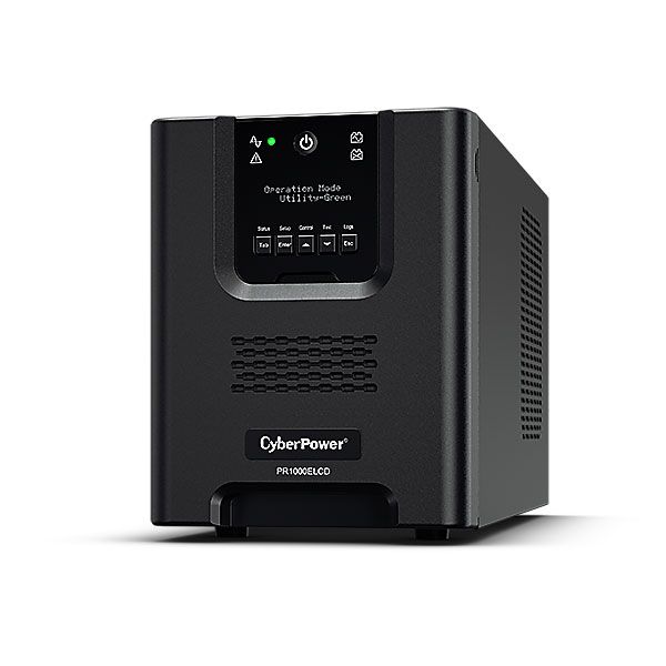 CyberPower USV, PR Tower-Serie, 1000VA/900W, Line-Interactive, reiner Sinus, LCD, USB/RS232