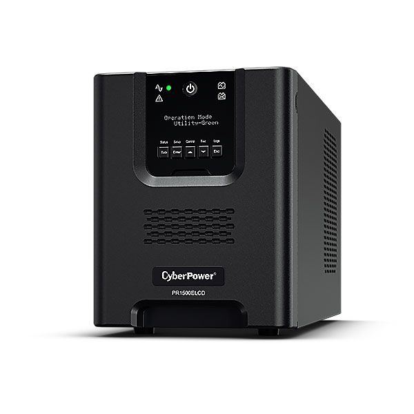 CyberPower USV, PR Tower-Serie, 1500VA/1350W, Line-Interactive, reiner Sinus, LCD, USB/RS232