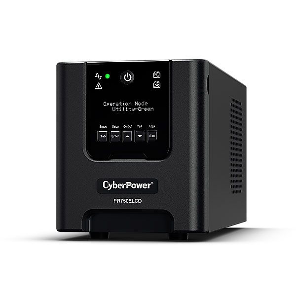 CyberPower USV, PR Tower-Serie, 750VA/675W, Line-Interactive, reiner Sinus, LCD, USB/RS232