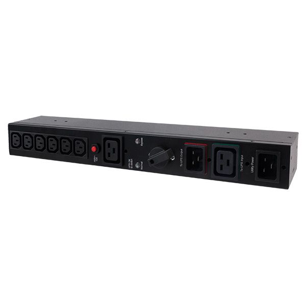 CyberPower zbh. By-Pass, Manuell, IEC Outlet, PDU, 1U, Eingang 16A 1xC19+2xC20, Ausgang 16A 1x C20+ 10A 6xC13