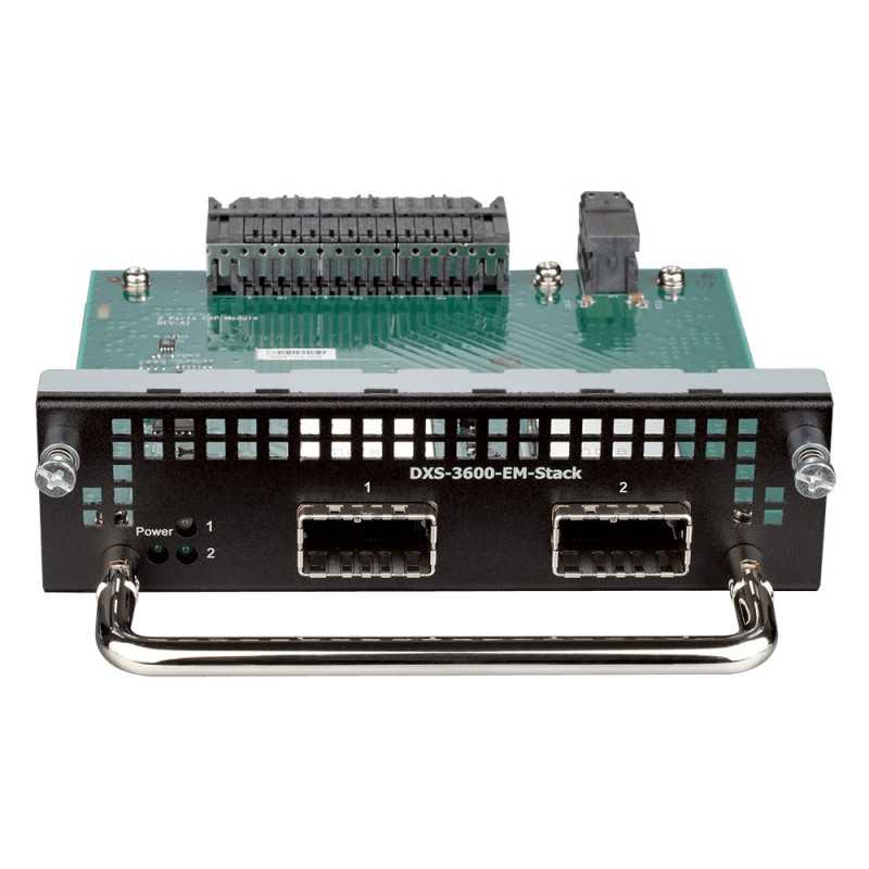 D-LINK DXS-3600-EM-STACK | Stacking module | 2 ports, 120Gbps, dedicated to DXS-3600-32S