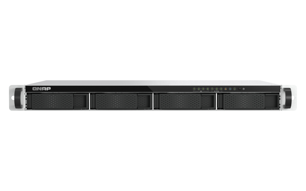 NAS  Rack (1U) - Intel Atom - 8 GB - DDR5 - QuTS hero - 4 x 3.5 inch SATA 6Gb/s