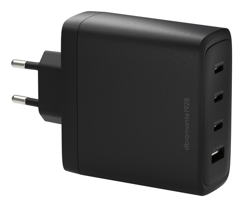 DBRAMANTE IT EU W. CHARGER 3XUS 140W + 1XUSB-A BLK
