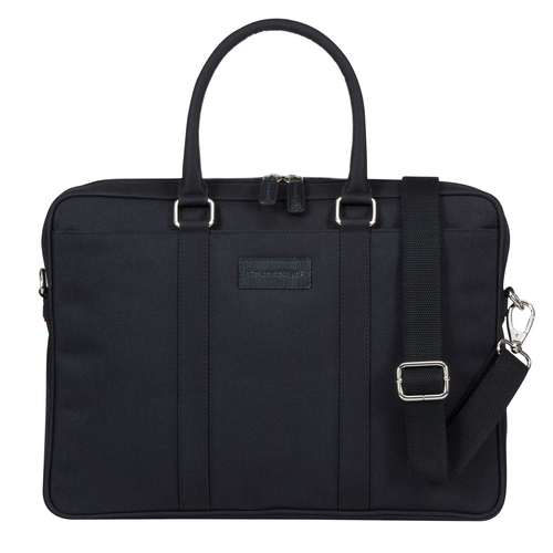 DBRAMANTE1928 FIFTH AVENUE 15IN LAPTOP BAG PURE - BLACK