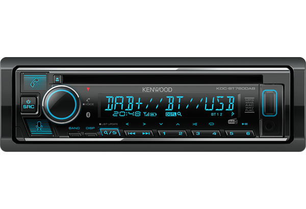 Kenwood KDC-BT760DAB Sort 50 W Bluetooth