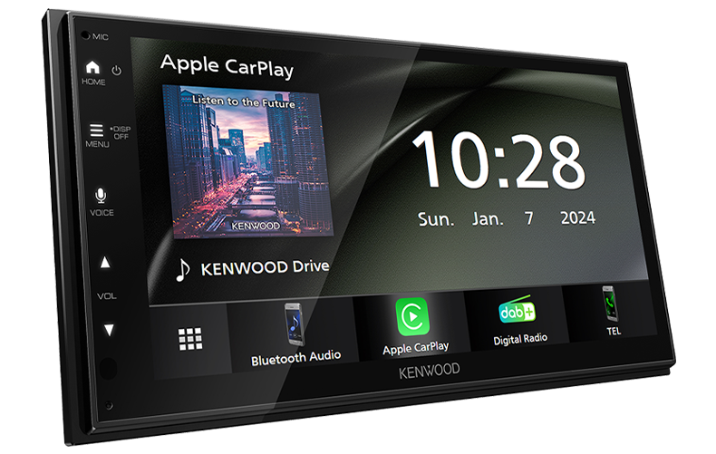 [AI generated title] Kenwood Dmx6523Dab Bilradio Med Dab+ Og Bluetooth