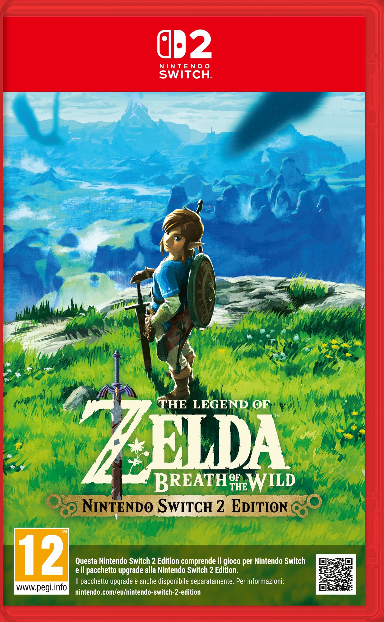 Nintendo The Legend Of Zelda Breath Of The Wild - Switch 2 Edition Tysk, Hollandsk, Engelsk, Spansk, Fransk, Italiensk, Japansk, Koreansk, Russisk Nintendo Switch 2