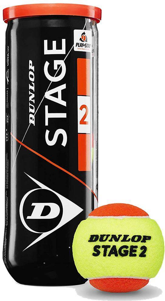 [AI generated title] Dunlop Tennisbolde Stage 2 Orange ITF