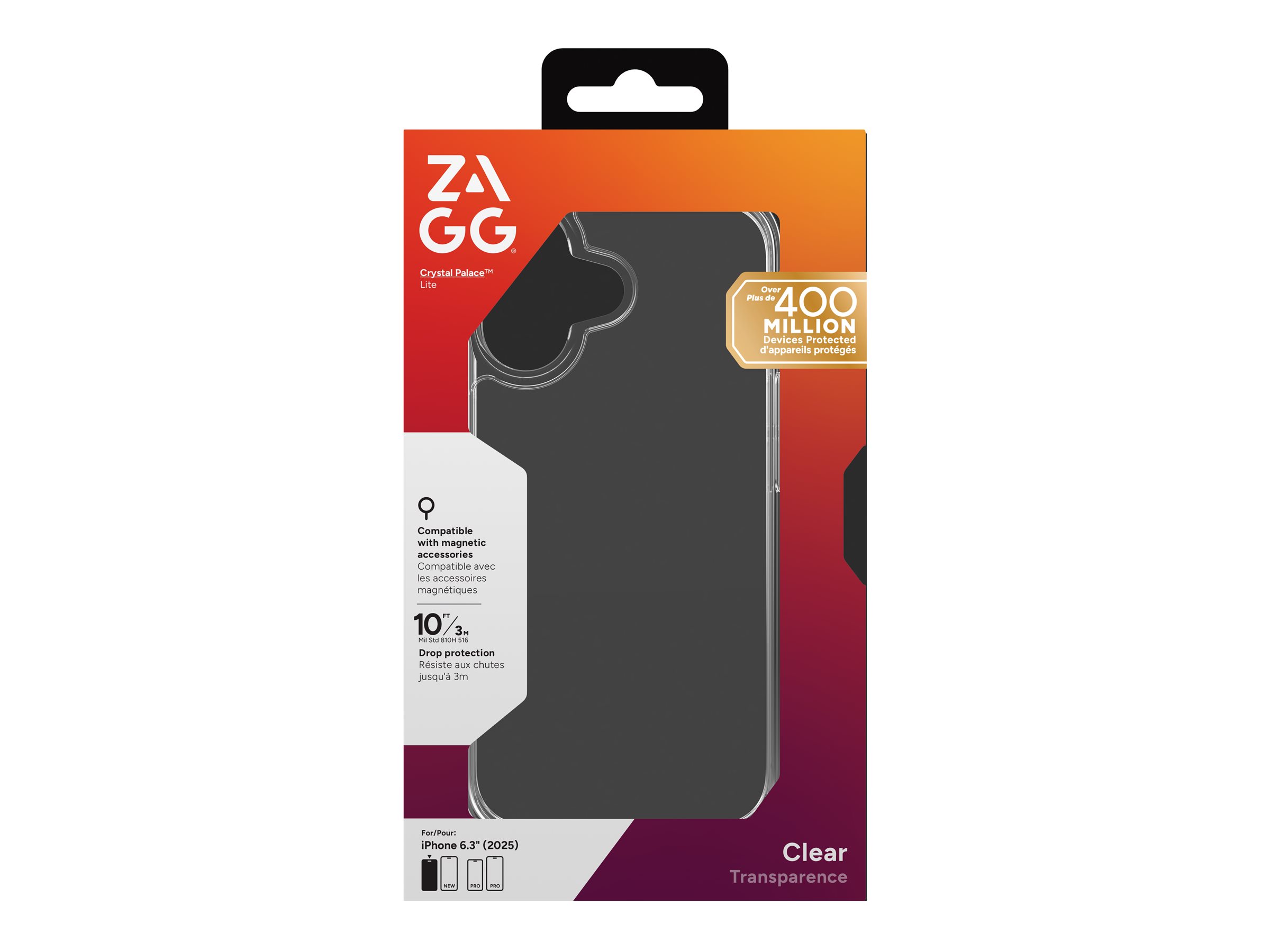 ZAGG Crystal Palace Lite Beskyttelsescover Transparent