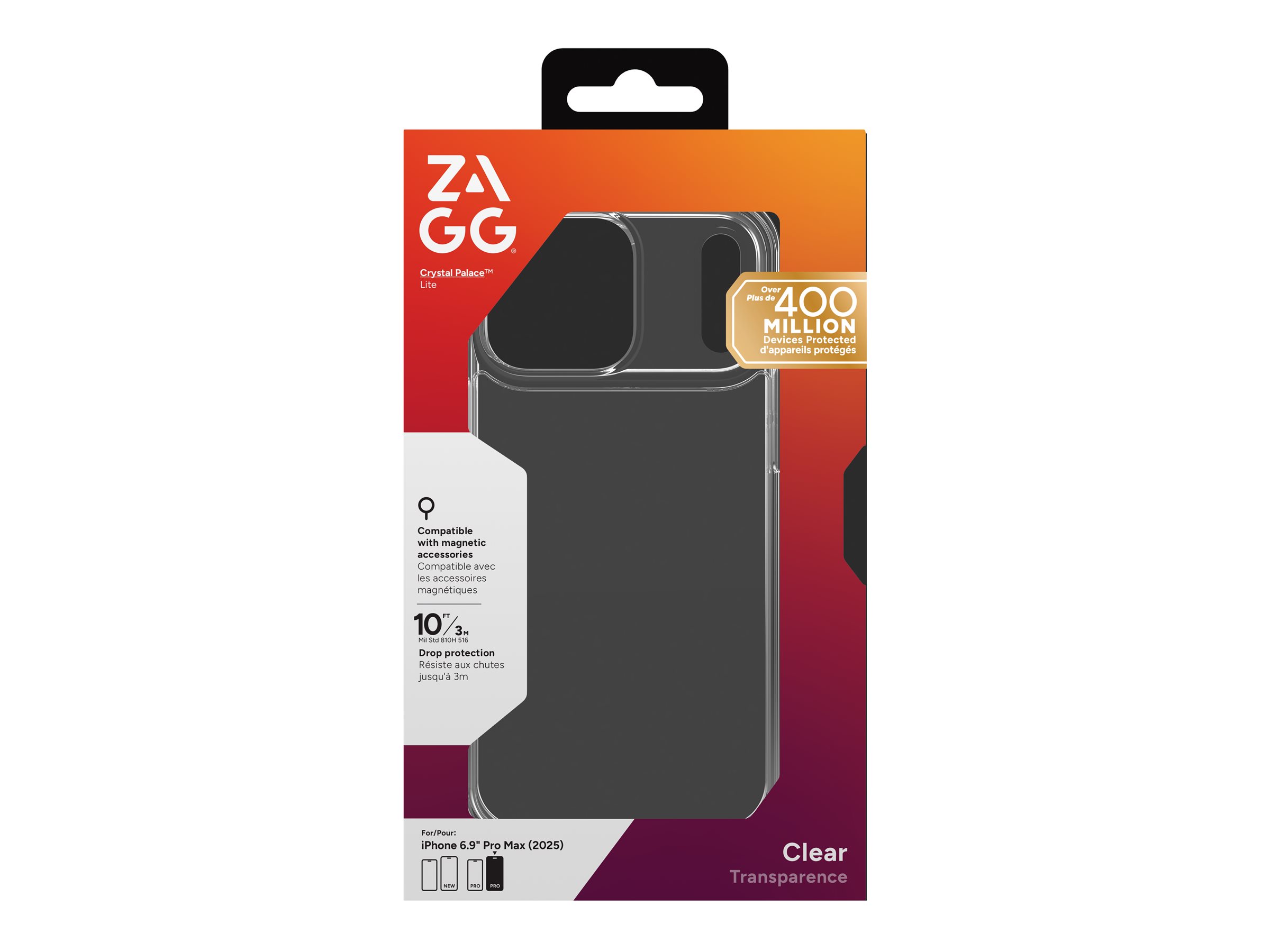 ZAGG Crystal Palace Lite Beskyttelsescover Transparent
