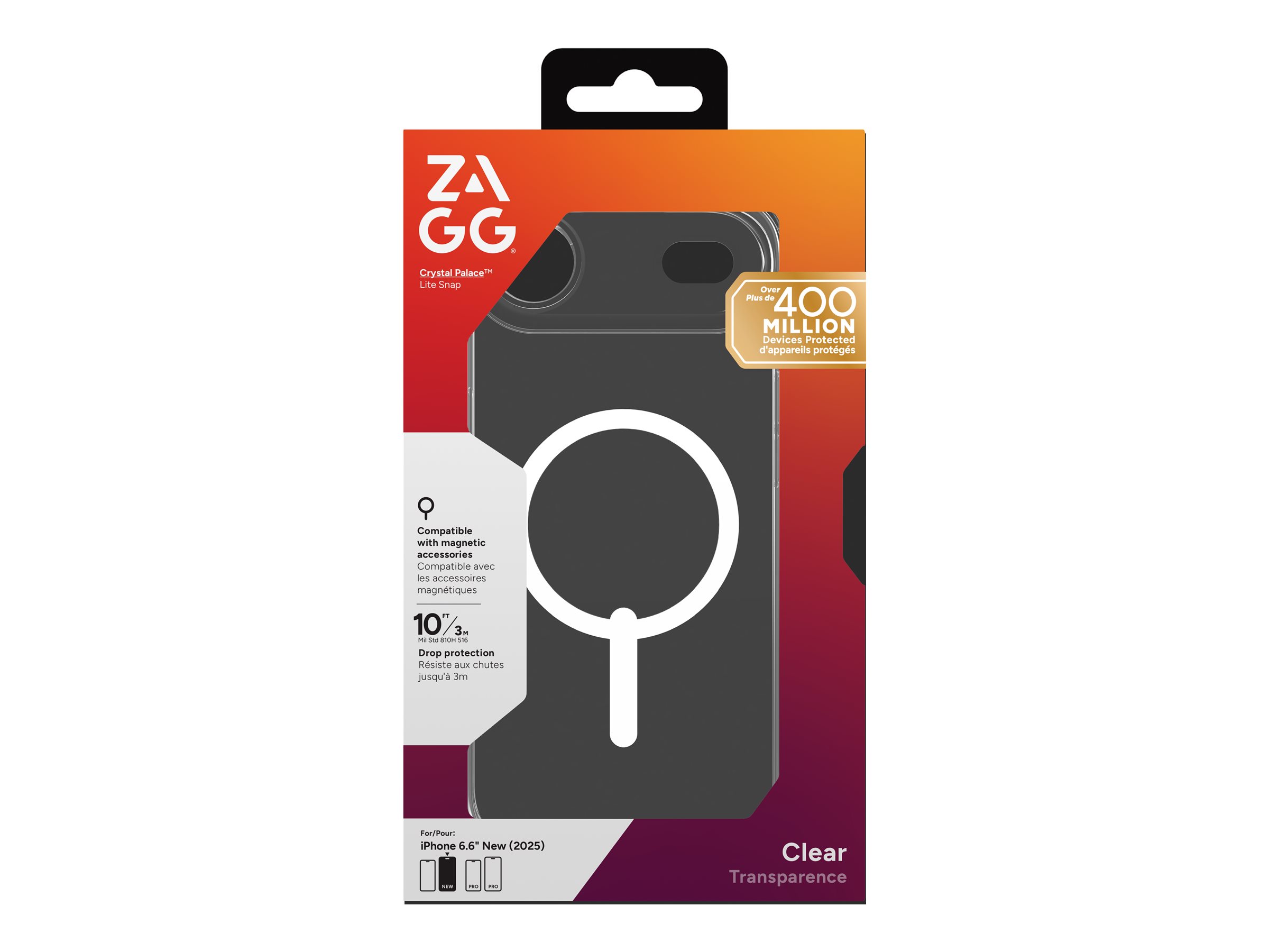 ZAGG Crystal Palace Lite Snap Beskyttelsescover Transparent