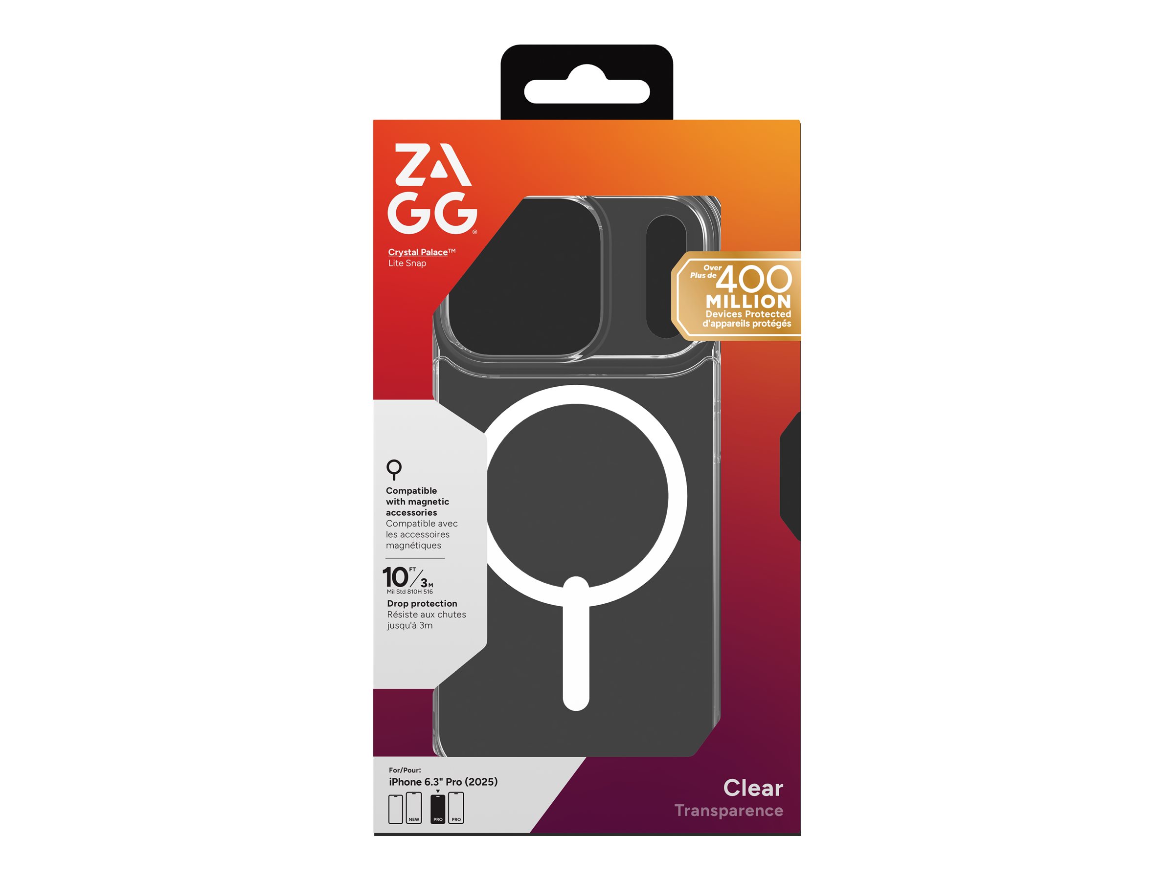 Zagg Crystal Palace Lite Snap Beskyttelsescover Krystalklar
