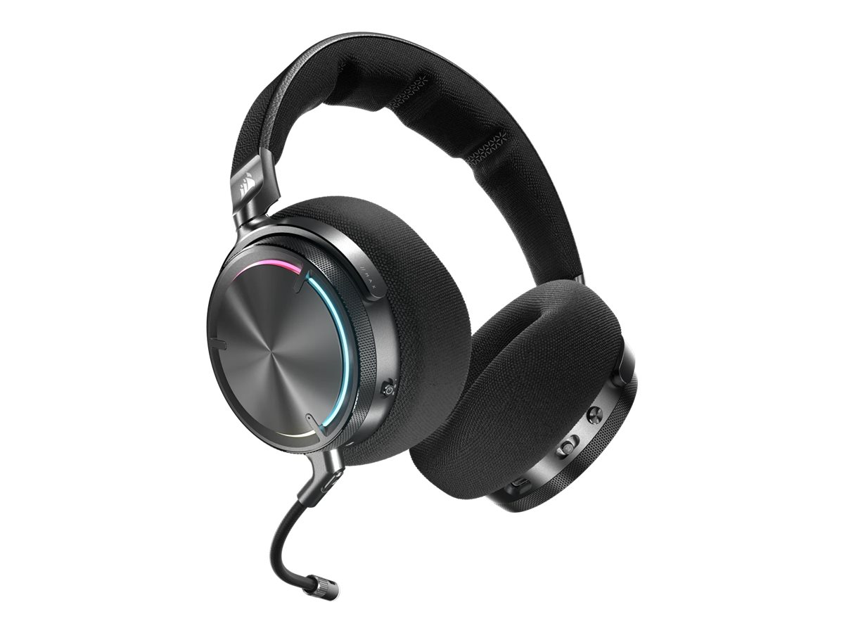 CORSAIR Gaming VIRTUOSO MAX WIRELESS Trådløs Kablet Høretelefoner Sort