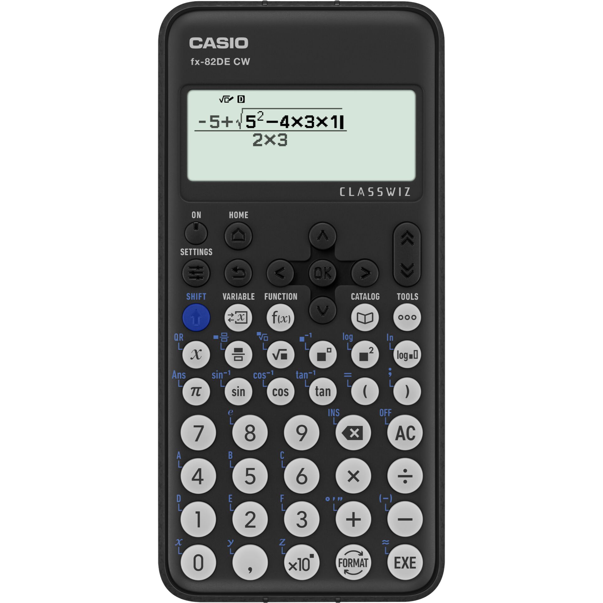 Casio FX-82DE CW regnemaskine Lomme Videnskabelig Sort