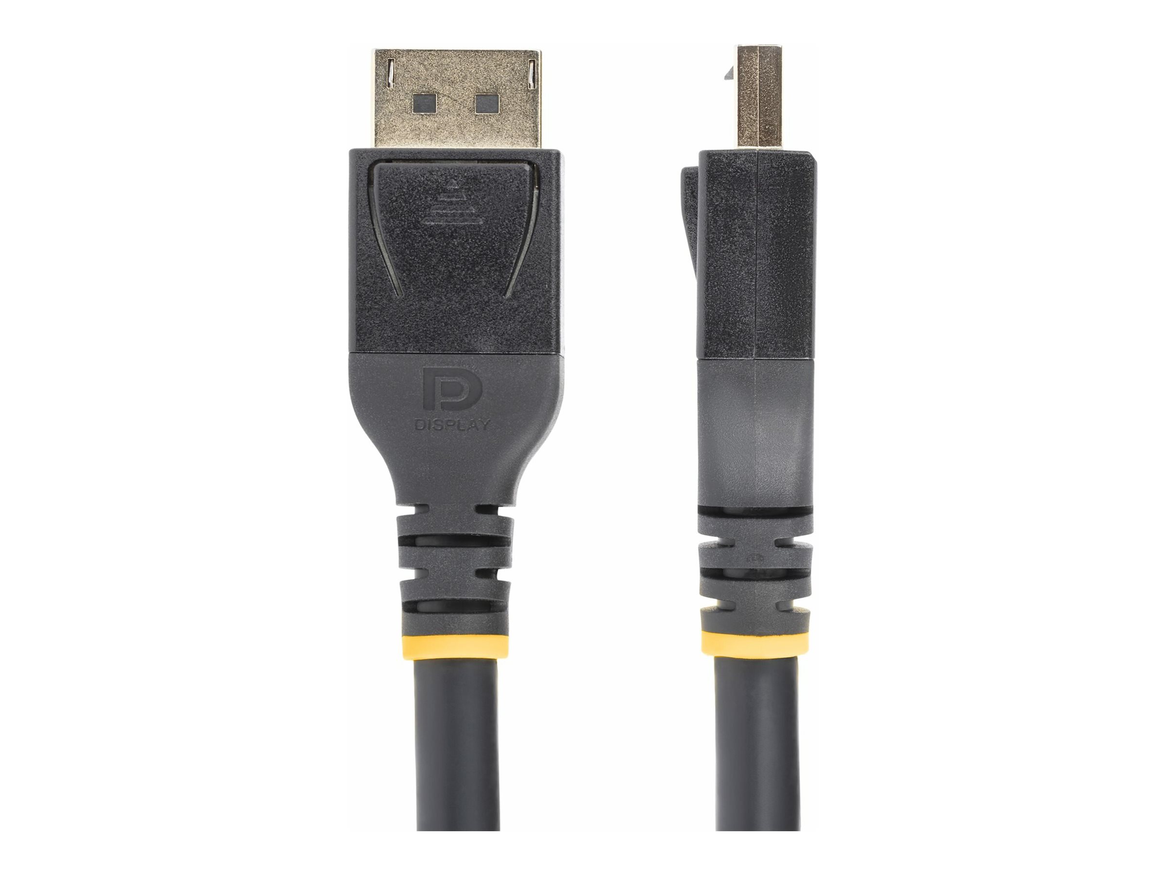 StarTech.com 25ft (7m) VESA-Certified Active DisplayPort 1.4 Cable, DP8K w/HBR3/HDR10/MST/DSC 1.2/HDCP 2.2, 8K 60Hz, 4K 120Hz Video - Active DP 1.4 Cable M/M (DP14A-7M-DP-CABLE) DisplayPort kabel 7m Sort
