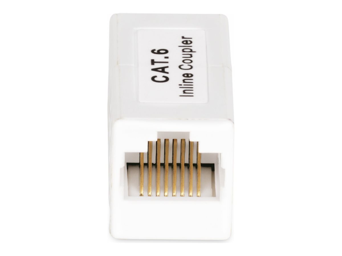 StarTech.com RJ45 Coupler, Inline Cat6 Coupler, Female to Female (F/F) T568 Connector, Unshielded Ethernet Cable Extension (IN-CAT6-COUPLER-U1) CAT 5/5e/6 Ikke afskærmet Netværkskobling Hvid