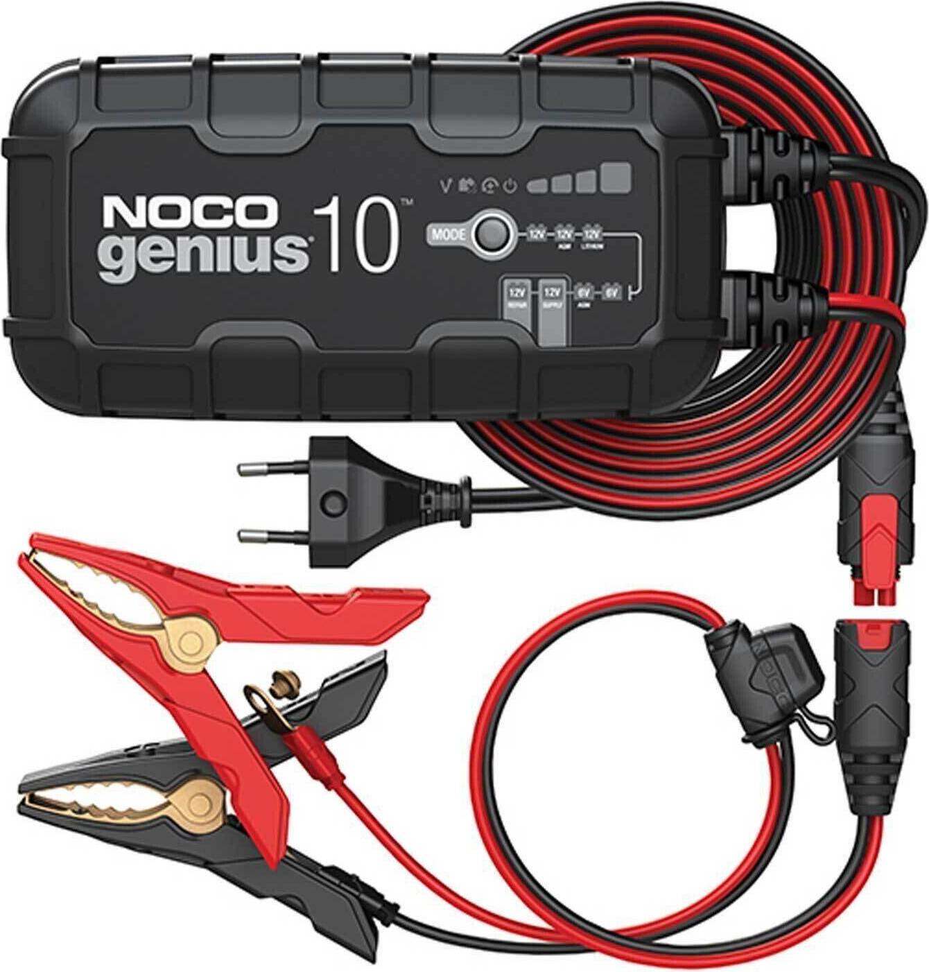 [AI generated title] Noco Genius10Eu 10A Batterioplader Til 6V/12V Batterier