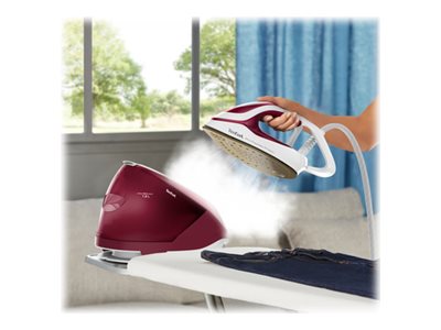 Tefal Pro Express Protect GV9220E0 Dampstrygejern 2600W Rød Hvid