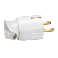 Legrand 0 501 72 strømstik Type F Hvid 2P+E