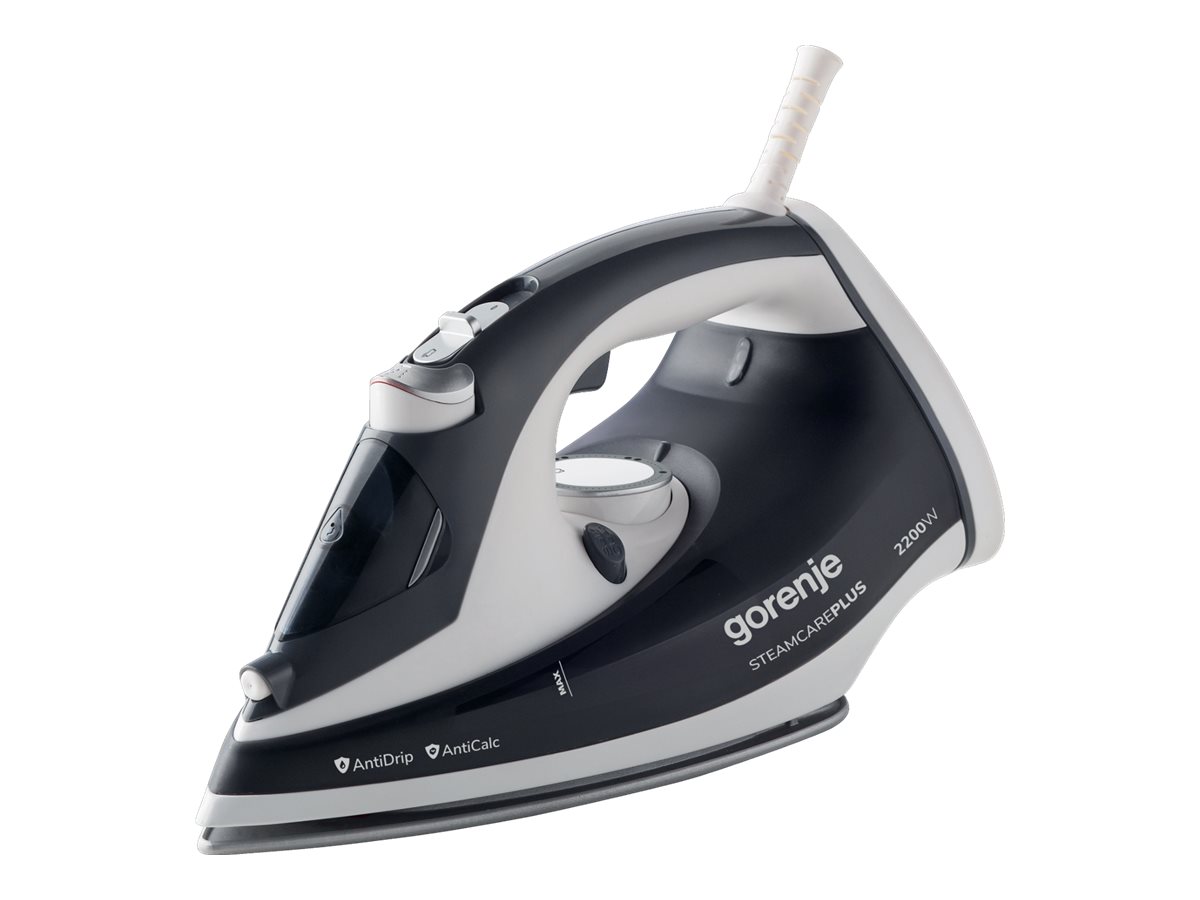 Gorenje STEAMCARE PLUS SIH2200DGT Dampstrygejern 2200W Sort Hvid