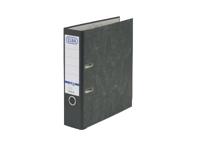 ELBA Smart Skyet marmor med sort ryg Håndtagbuefil A4 (210 x 297 mm) Skyet marmor med sort ryg
