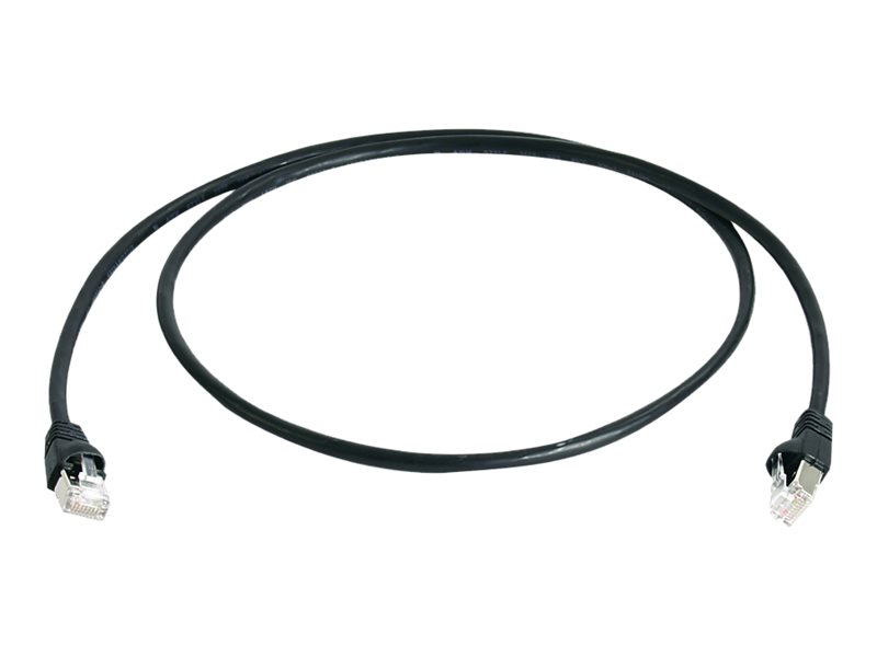 Telegärtner MP8 FS 500 LSZH 0.25m CAT 6a SF/UTP 0,25m Sort