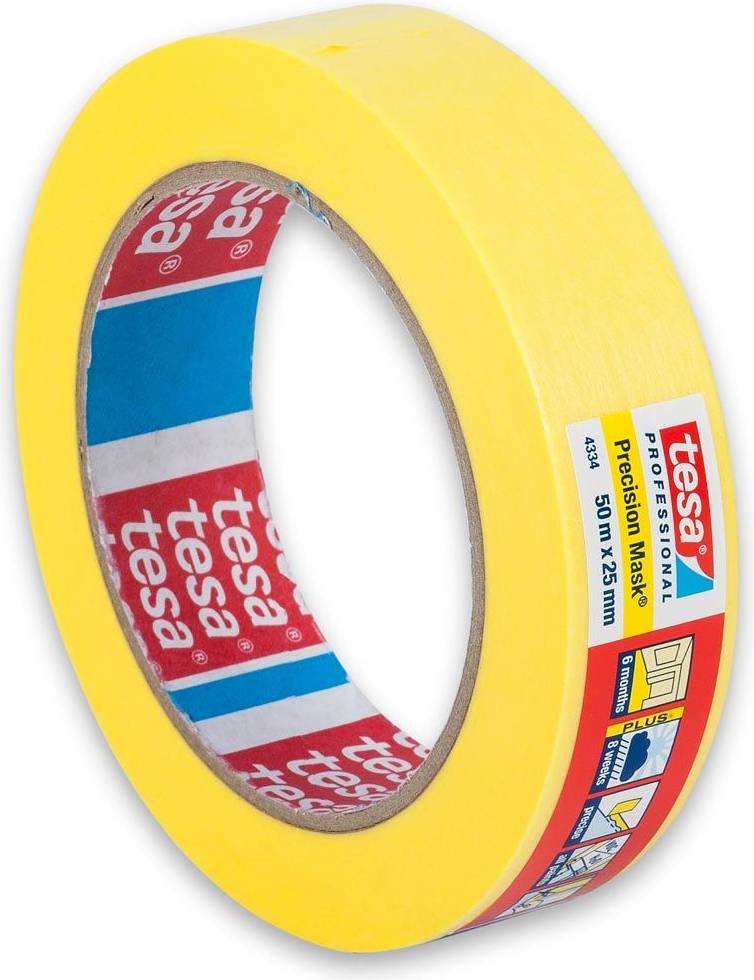[AI generated title] Beiersdorf Byggetape Yellow 25Mm X 50M