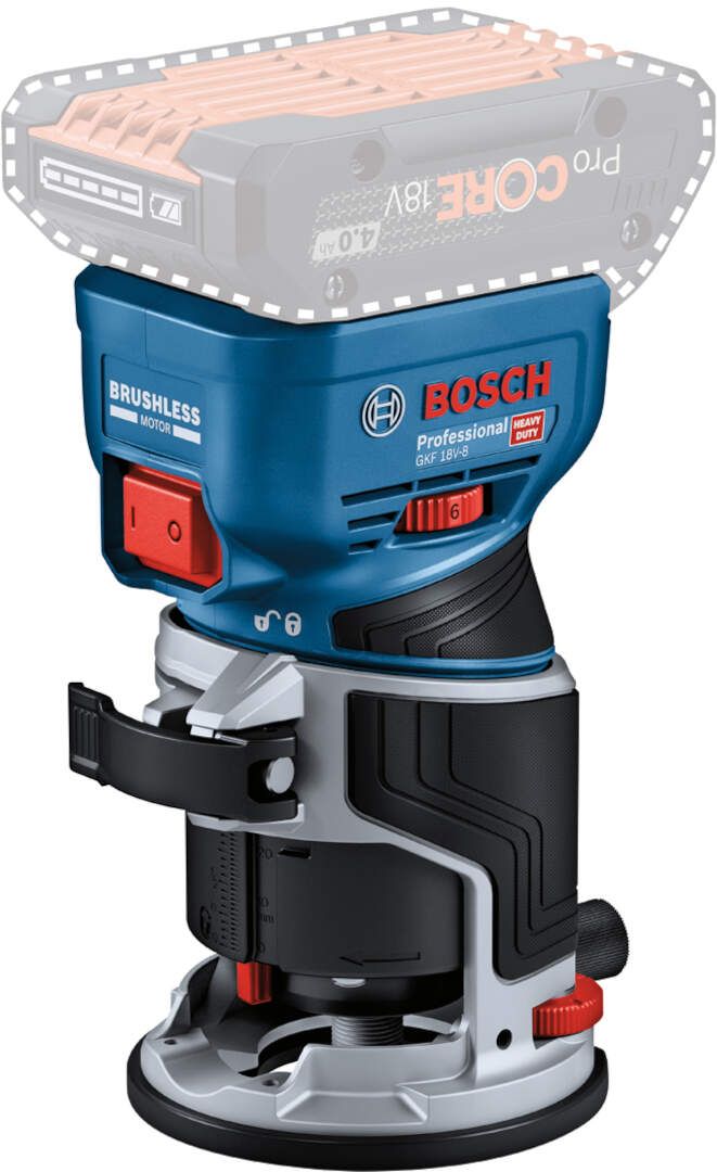 [AI generated title] Bosch Akku-Kantenfræser Gkf 18V-8 Professional