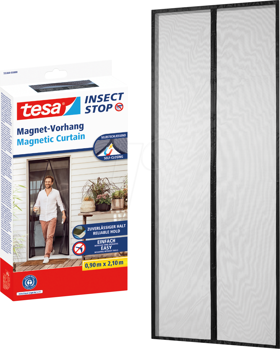 [AI generated title] Beiersdorf Tesa Magnetisk Myggenet 2,1M X 0,9M Selvklæbende