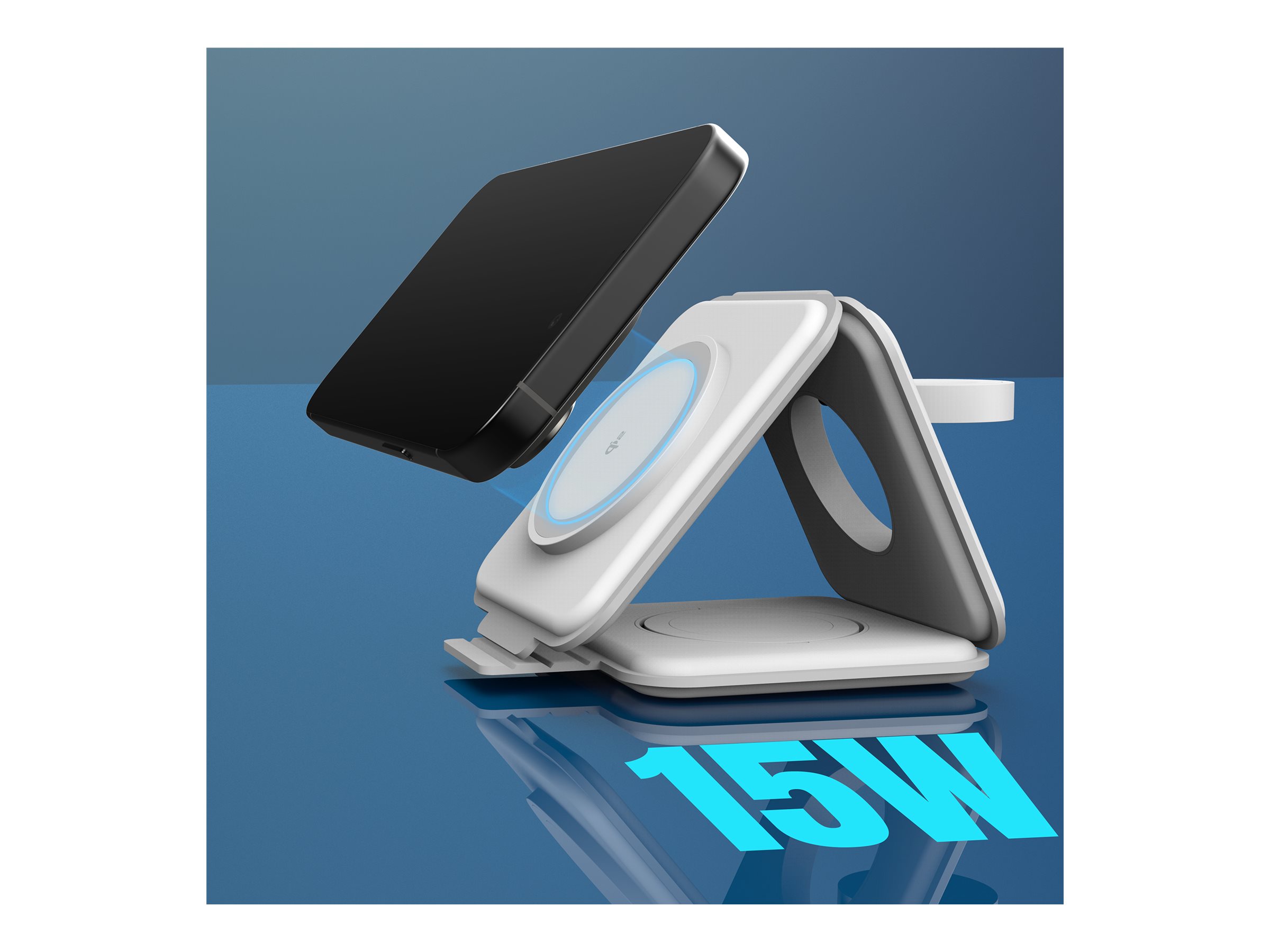 J5 Qi2 3-In-1 Magnetic Travel Wireless Charging Station