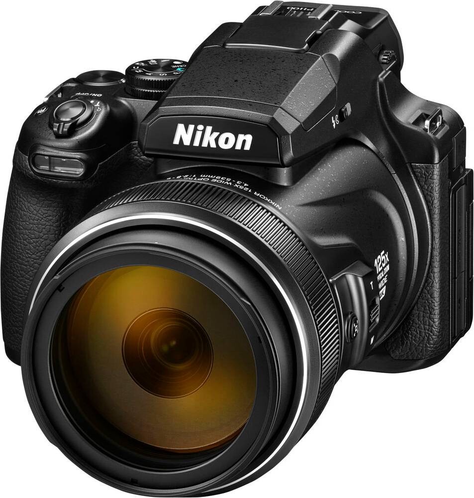 [AI generated title] Nikon Coolpix P1100 Digital Kamera Sort