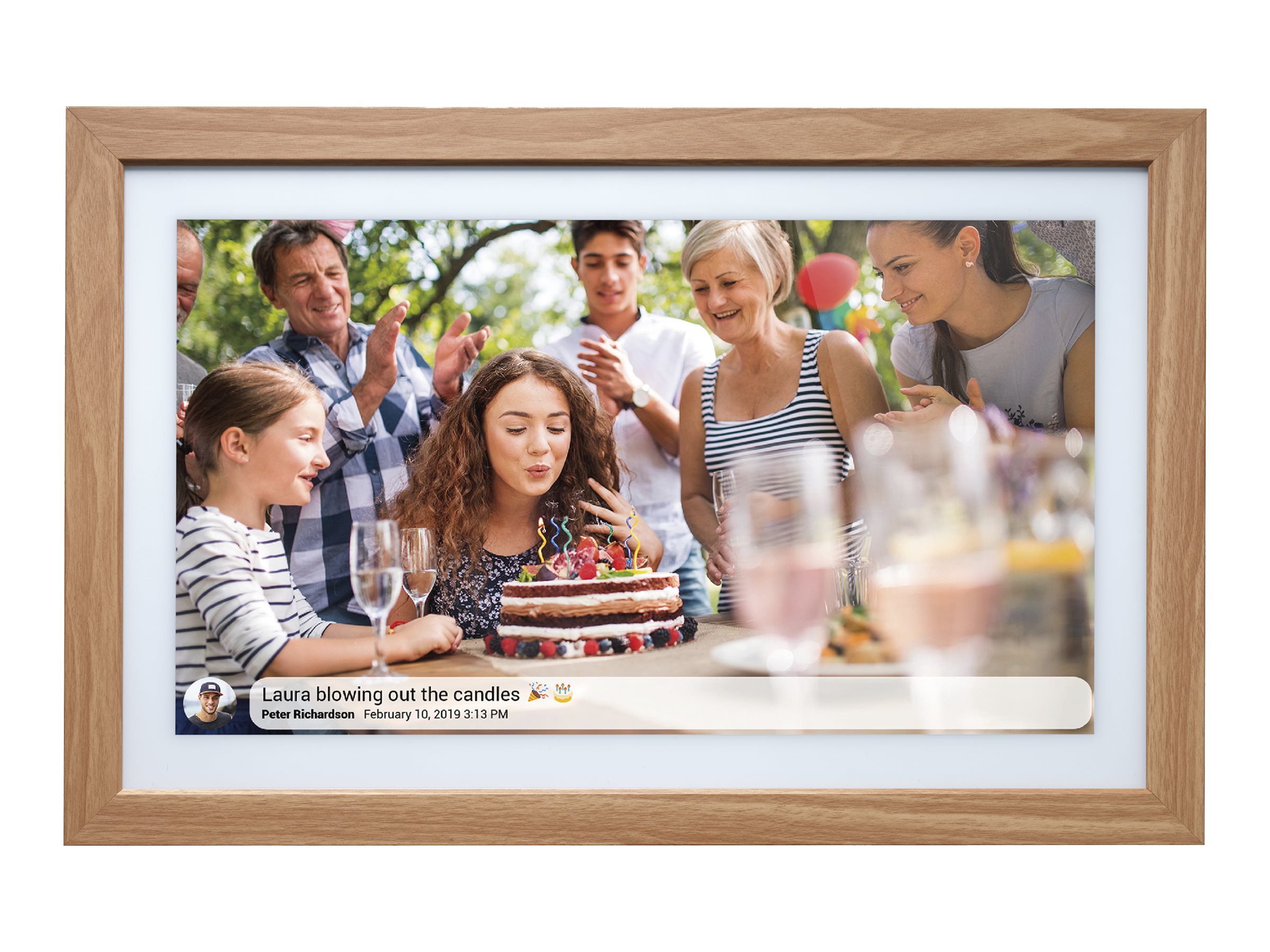DENVER FRAMEO PFF-2162LW Digital fotoramme 21.5 Brun