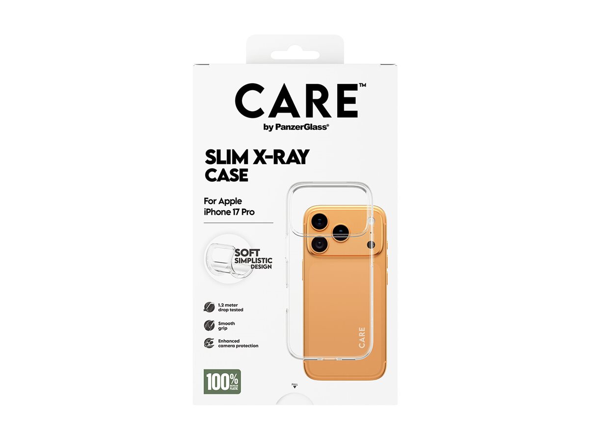 PanzerGlass CARE by Fashionable Case Transparent X-Ray Soft Basic iPhone 17 Pro Beskyttelsescover Transparent