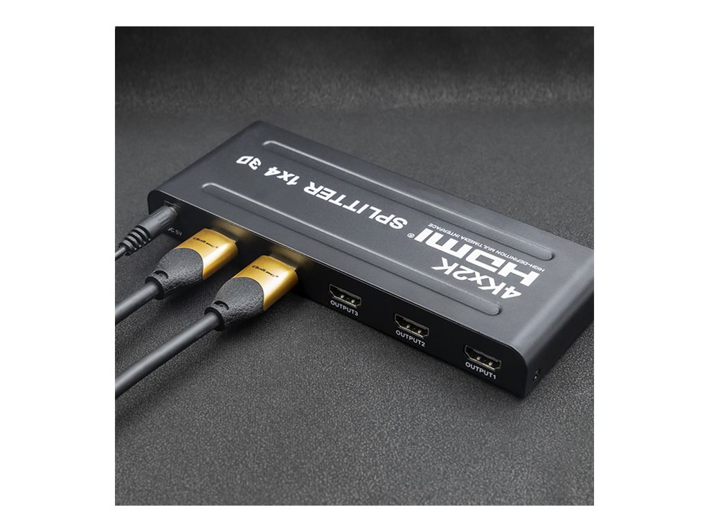 Qoltec Video-/audiosplitter 4 porte HDMI
